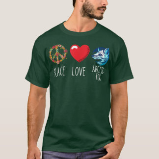 Arctic Fo Landscape Love Peace Fo Heart Peace 153 T-Shirt