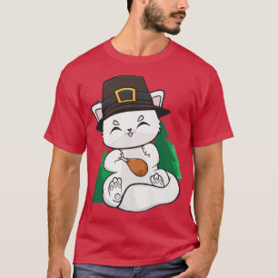Arctic Fo With Turkey For Thanksgiving T-Shirt