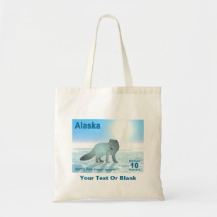 Arctic Fox - Alaska Postage Tote Bag