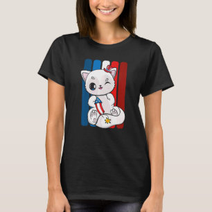 Arctic Fox And Fireworks Director For 4th Of July  T-Shirt