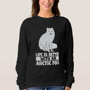 Arctic Fox Artic Animals Cute Artic Fox Pajamas  8 Sweatshirt