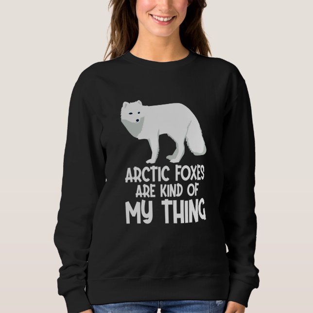 Arctic Fox Artic Animals Cute Artic Fox Pyjamas  1 Sweatshirt (Front)