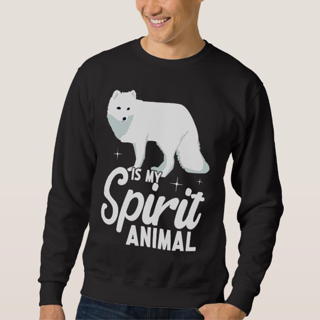 Arctic Fox Artic Animals Cute Artic Fox  Pyjamas   Sweatshirt (Front)