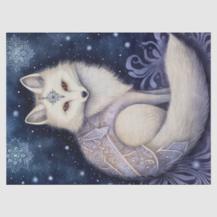 Arctic Fox Boho Mystical Art Tissue Paper