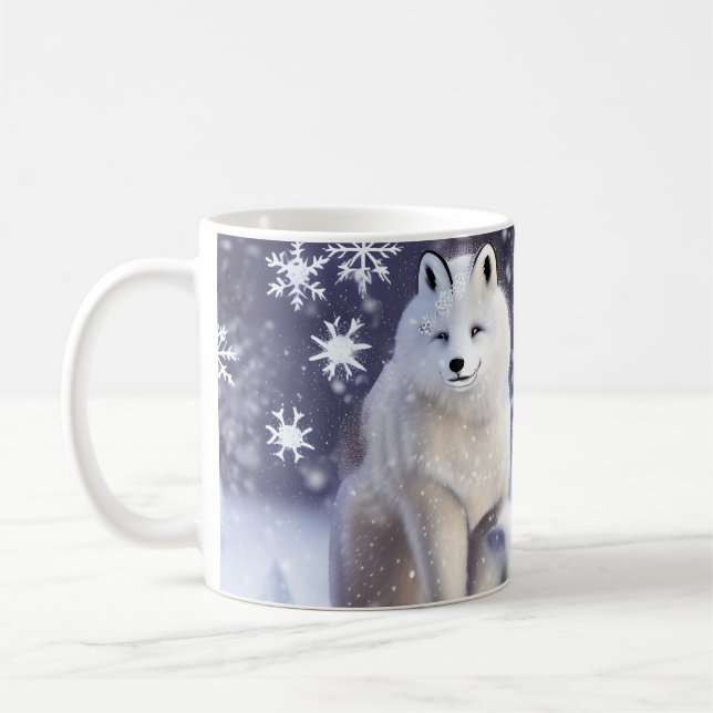 Arctic Fox Coffee Mug (Left)