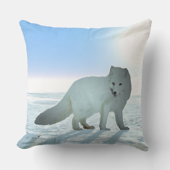 Arctic Fox Cushion (Front)