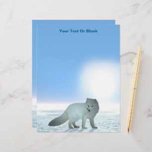 Arctic Fox Custom Letterhead