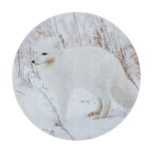 Arctic Fox Cutting Board (Front)