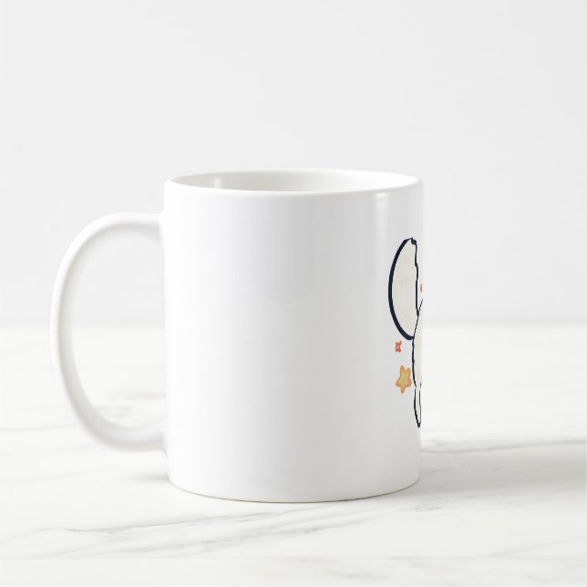 Arctic fox Delight � Cute Animal Art Coffee Mug (Left)