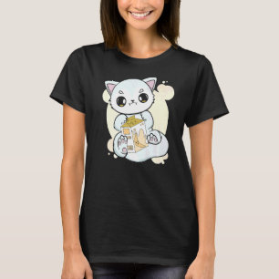 Arctic Fox Drinks Banana Milk Bubble Tea For Boba T-Shirt