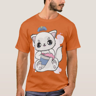 Arctic Fox Drinks Boba And Bubble Tea For Police O T-Shirt