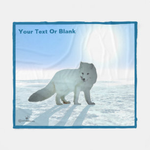 Arctic Fox Fleece Blanket