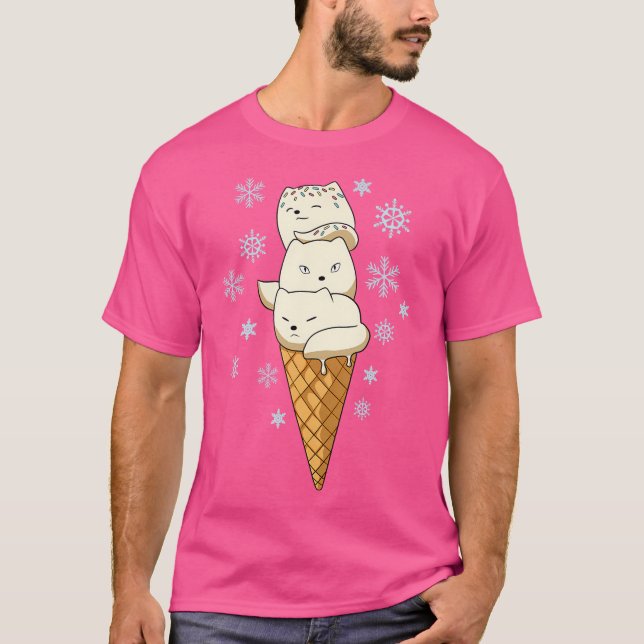 Arctic Fox Ice Cream T-Shirt (Front)