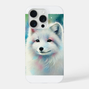 Arctic fox in winter light 151024AREF148 - Waterco iPhone 15 Pro Case
