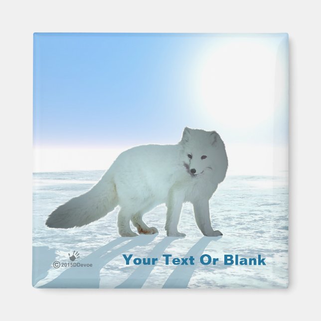 Arctic Fox Magnet (Front)