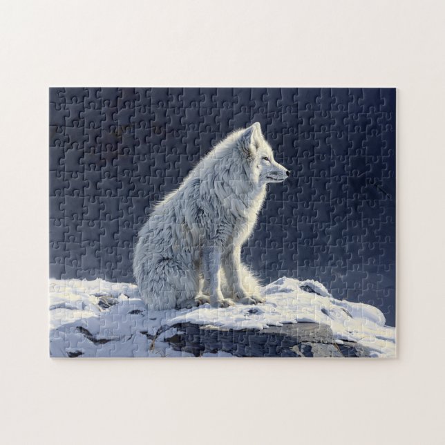 Arctic Fox Painting Jigsaw Puzzle (Horizontal)