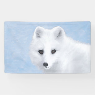 Arctic Fox Painting - Original Wildlife Art Banner