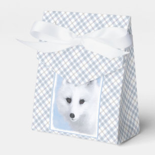 Arctic Fox Painting - Original Wildlife Art Favour Box