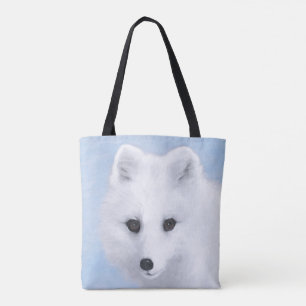 Arctic Fox Painting - Original Wildlife Art Tote Bag