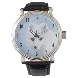 Arctic Fox Painting - Original Wildlife Art Watch