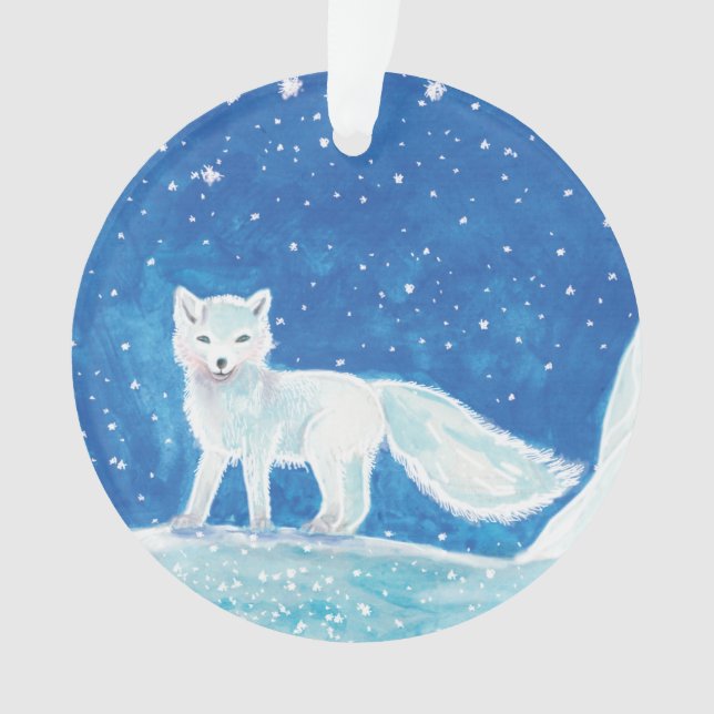 Arctic fox (Vulpes lagopus)  Ornament (Front)