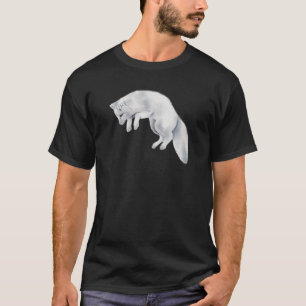 Arctic Fox Winter Drawing T-Shirt