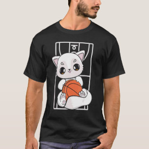 Arctic Fox With Basketball For Guard Forward Cente T-Shirt
