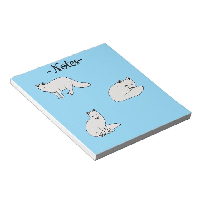 Arctic Foxes Notepad (Angled)