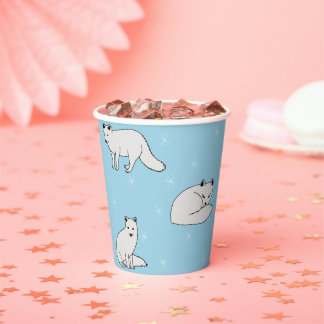 Arctic Foxes Paper Cups