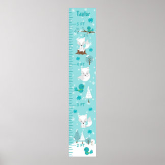 Arctic Foxes Winter Wonderland Growth Chart
