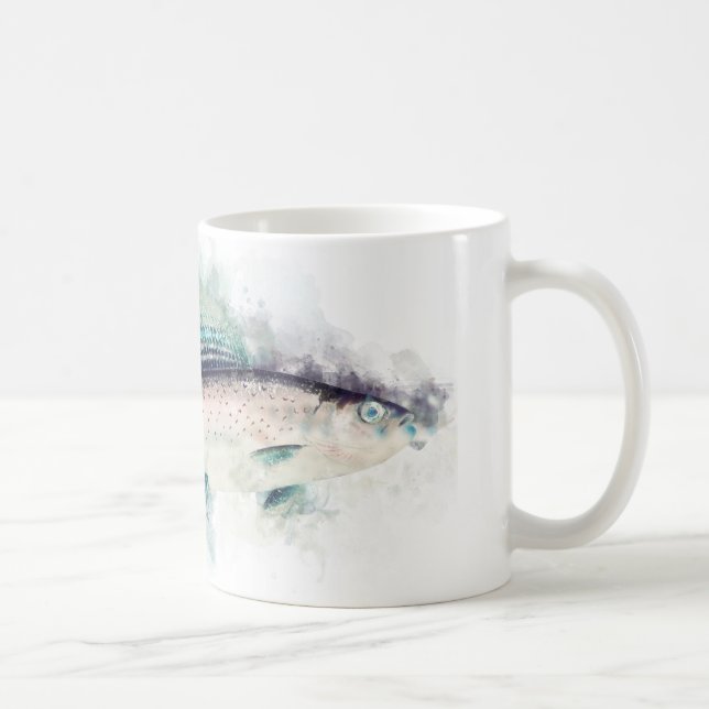 Arctic grayling Gift Art For Fisherman and Anglers Coffee Mug (Right)