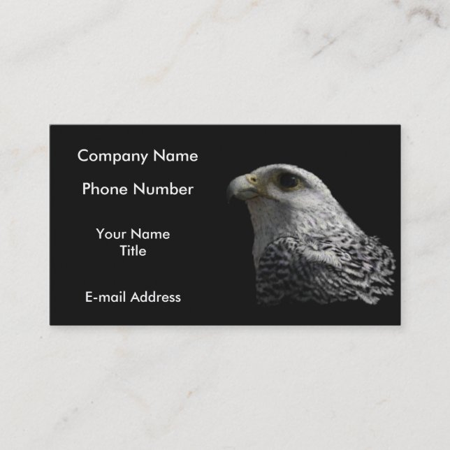 Arctic Gyrfalcon Business Card (Front)