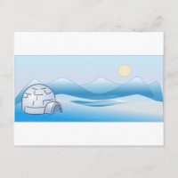 Arctic Igloo Postcard
