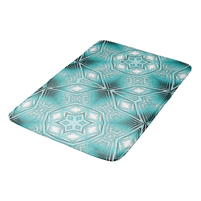 Arctic Kaleidoscope  Bath Mat (Angled)