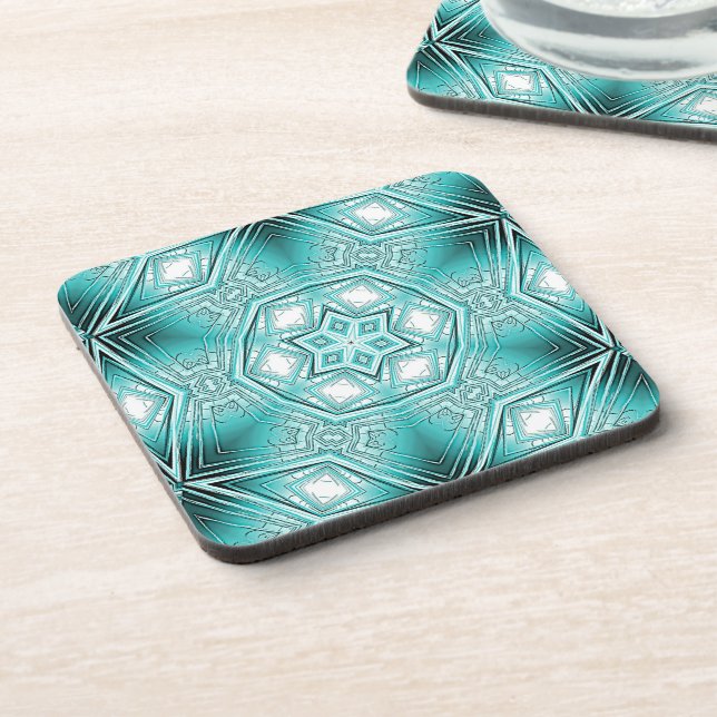 Arctic Kaleidoscope  Coaster (Left Side)