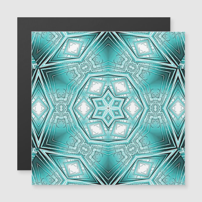 Arctic Kaleidoscope Magnetic Card (Front/Back)