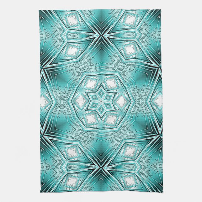 Arctic Kaleidoscope  Tea Towel (Vertical)