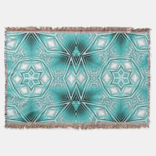 Arctic Kaleidoscope Throw Blanket