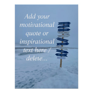 Arctic Landscape, North Pole 90°Latitude, Custom Poster