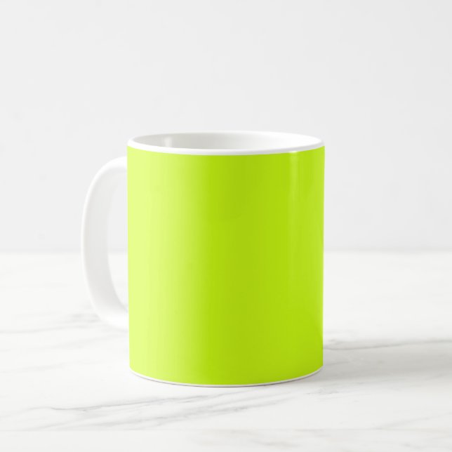 Arctic lime (solid colour)  coffee mug (Front Left)