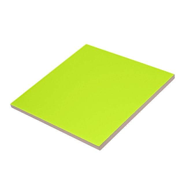 Arctic lime (solid colour)  tile (Side)