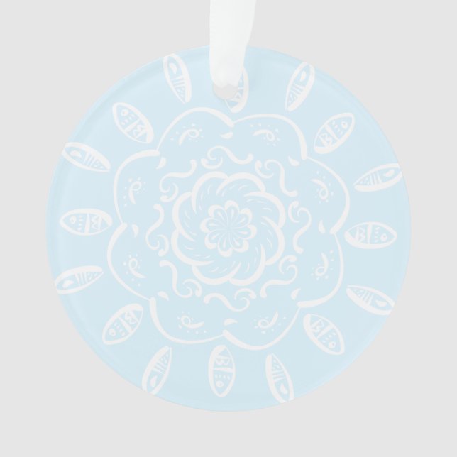 Arctic Mandala Ornament (Front)