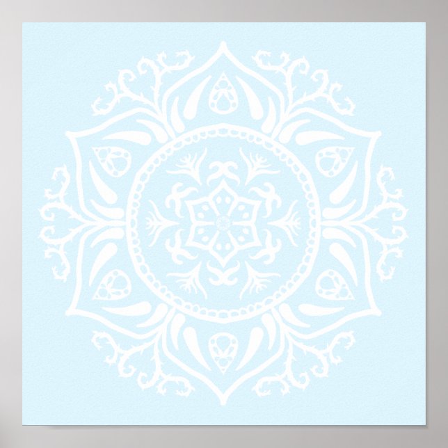 Arctic Mandala Poster (Front)