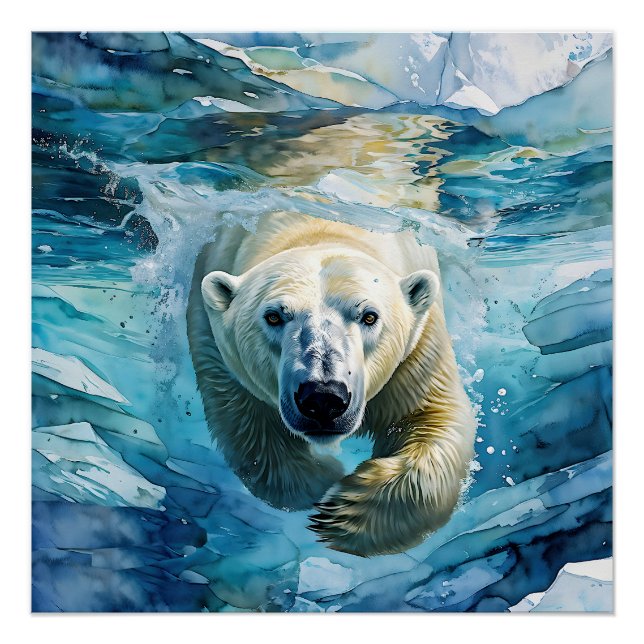 Arctic Mirage: The Swimming Monarch Poster (Front)