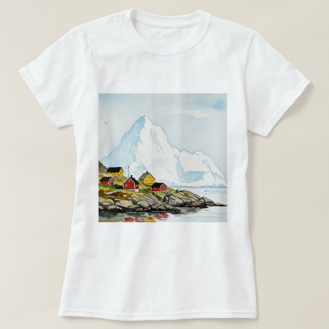 Arctic-Nordic landscape T-Shirt (Design Front)