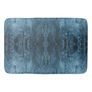 Arctic Oasis Psychedelic Ice Crystalline Bath Mat