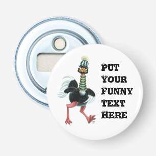 Arctic Ostrich on the Run Bottle Opener