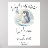 Arctic Penguin Welcome baby shower