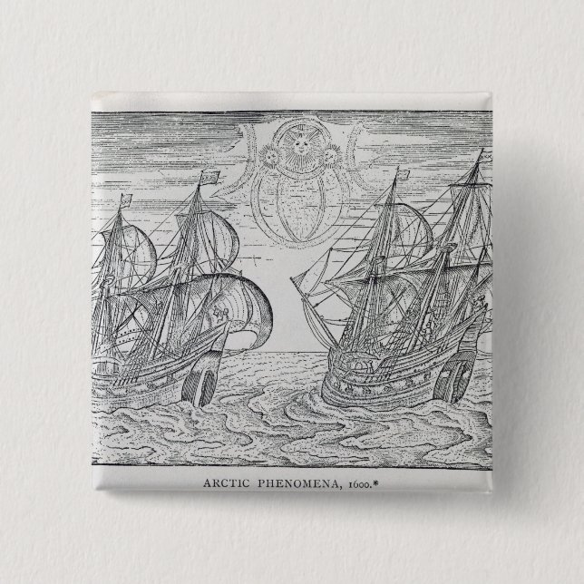 Arctic Phenomena' 15 Cm Square Badge (Front)