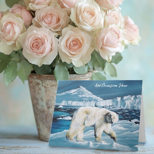 Arctic Polar Bear Blue Card (Creator Uploaded)